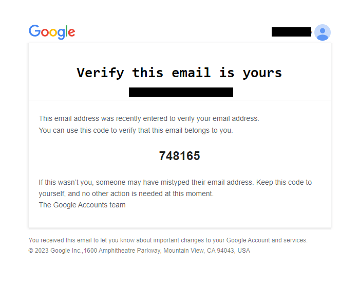 Verifikationsmail